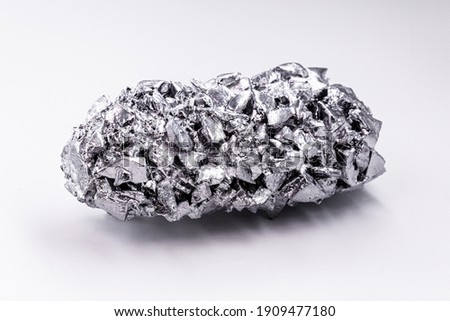 titanium metal alloy, used in industry, super resistant metal Royalty-Free Stock Photo #1909477180