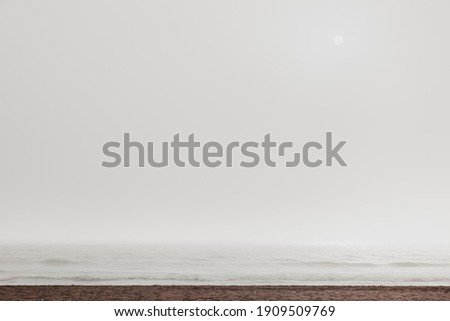 Mist over Serena beach. Chile