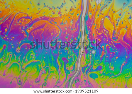 Soap Bubble Art - Psychedeic Colours