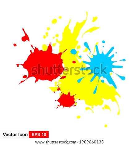 Abstract splash background. Vector banner with splats.