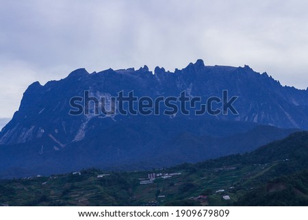 a very famous view of Mount Kinabalu from Ranau tourism.