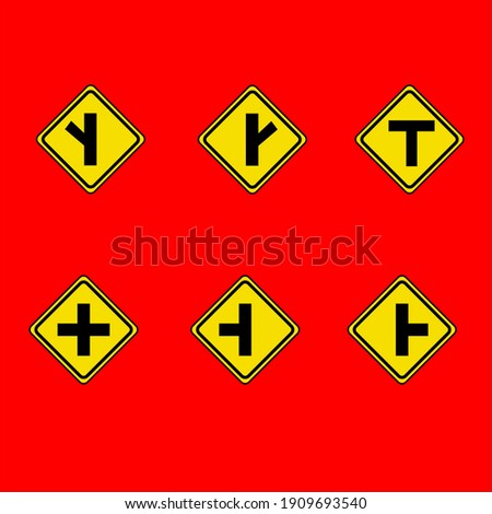 road signs. gooding for learning how to read the signs. eps file