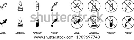 no artificial flavours icon , vector illustration. Royalty-Free Stock Photo #1909697740