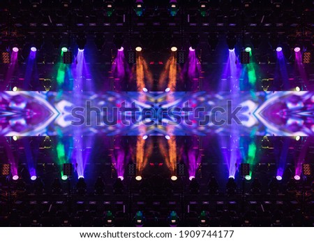Abstract texture background for design. Stage light and smoke on stage, lighting and spotlights