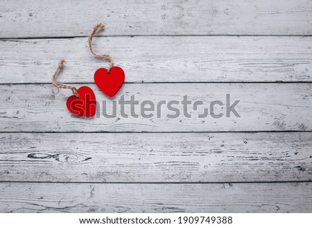 Flat lay romantic photography on natural background. Cute romantic greeting card template.