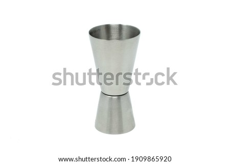 jigger on a white background Royalty-Free Stock Photo #1909865920