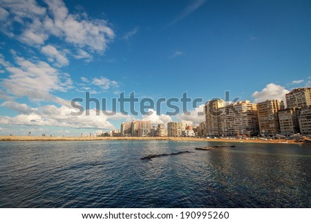 Alexandria, A view from the sea Royalty-Free Stock Photo #190995260