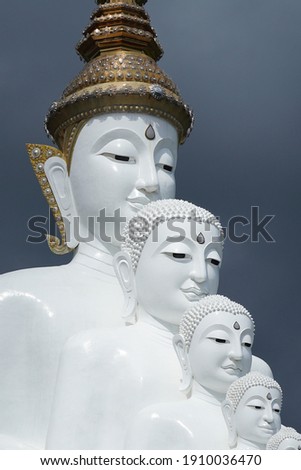 Buddha Statue with cloudy weather in background
