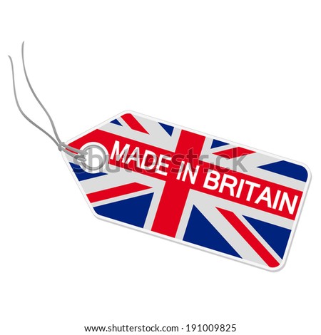 Hangtag with MADE IN BRITAIN