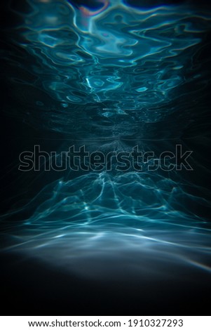 Water texture. Underwater Shot. Depth. Dark Blue Water