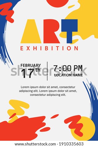 Poster for art exhibition, art fair and others Royalty-Free Stock Photo #1910335603