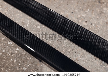 Carbon tuning parts isolated background 