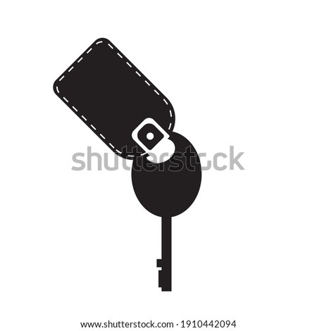 car or motorcycle key chain icon, pictogram for a simple symbol
