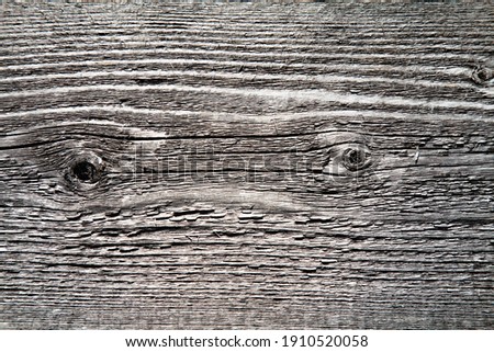 Close up gray background of old wood plank wall texture. Free copy space for design. Horizontal image.