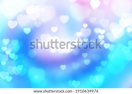 abstract valentine background with bokeh