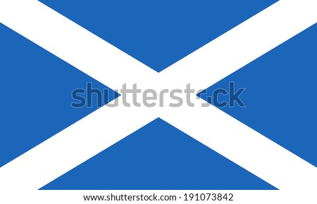 Flag of Scotland. Saint Andrew's Cross. Vector. Accurate dimensions, element proportions and colors. Royalty-Free Stock Photo #191073842