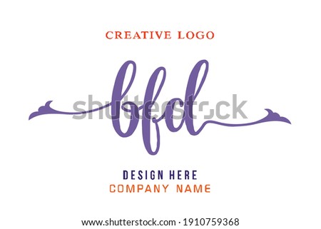 BFD lettering logo is simple, easy to understand and authoritative