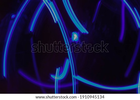 Nice neon blue line on a black background.