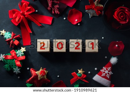 Concept Background Happy New Year 2021
