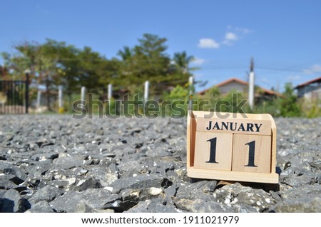 January 11, Country background for your business, empty cover background.