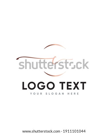 A nice flow and lovely handwritten letter type C logo template, vector logo for business and company identity 