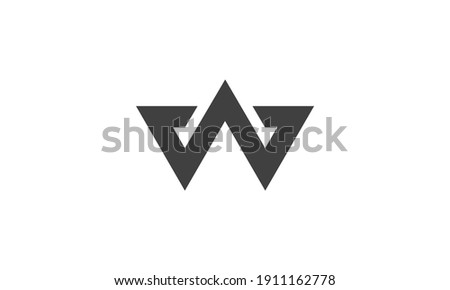 letter w arrow  real estate   vector logo symbol illustration design sign icon