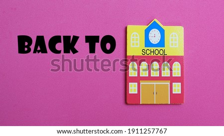 Back to school banner design with colorful space for text in a background. 
