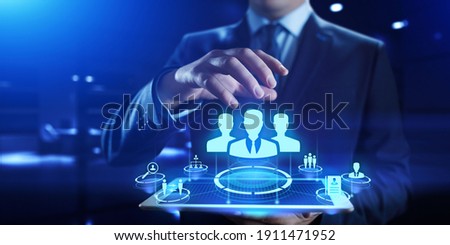 HR Human resources Recruitment Headhunting Team Building business concept. Royalty-Free Stock Photo #1911471952