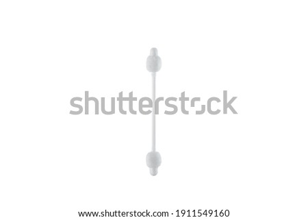 Baby ear stick on white background