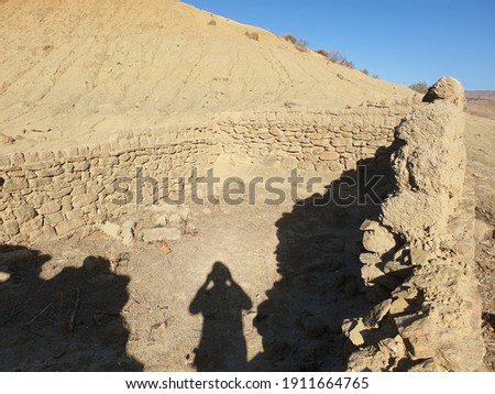 A picturesque picture of the destroyed homes in Tiaret made of mud