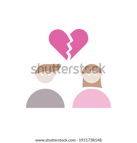 Flat icon design for Valentines celebrations