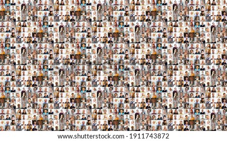 Large set of various business images in the office Royalty-Free Stock Photo #1911743872