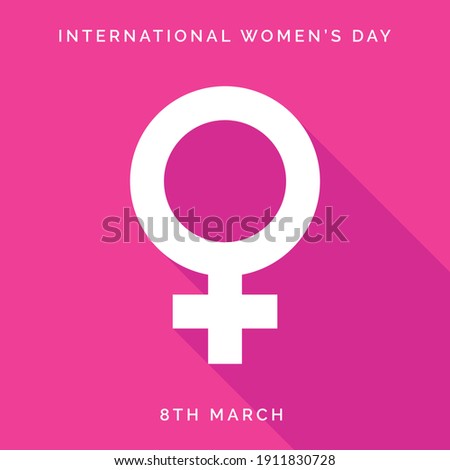 International Women's Day. Vector Template for Women's Day Social Media Post, Card, Banner etc