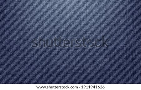 Blue Denim Textile background. Jeans background denim pattern. Classic texture blue. Background of denim canvas. Jeans apparel texture. Blue denim seamless pattern. Vector illustration EPS10. Royalty-Free Stock Photo #1911941626