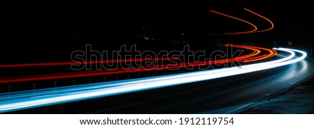 lights of cars with night. long exposure Royalty-Free Stock Photo #1912119754