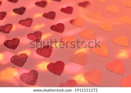 Colorful abstract background with hearts