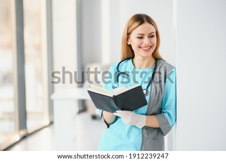 Portrait of a young medical worker with positive attitude