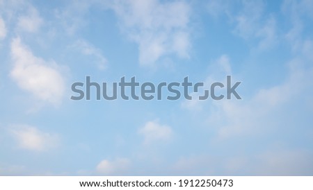 blue sky and white cloud beautiful background