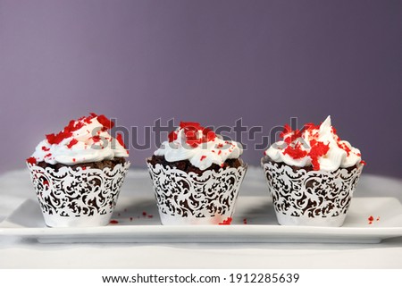 beautiful cupcakes for Valentine's Day. Breakfast lovers. Valentine's Day