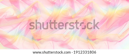 Vintage pastel gradient colors tulle chiffon texture background