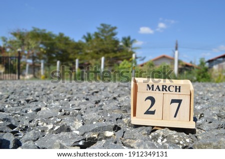 March 27, Country background for your business, empty cover background.