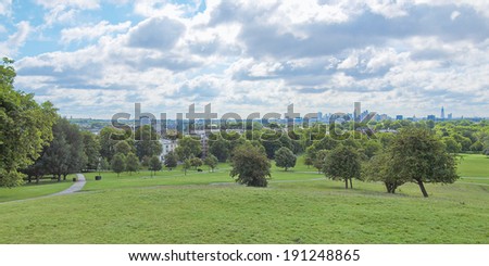 Primrose Hill park in London England UK