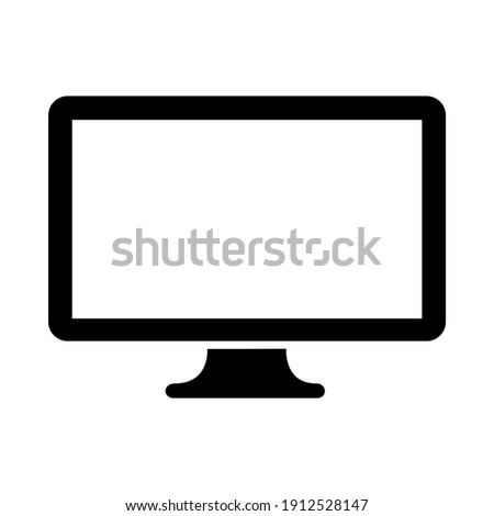 Monitor  icon for graphic design projects Royalty-Free Stock Photo #1912528147