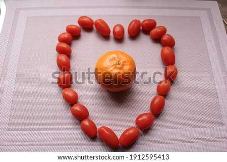small heart of cherry tomato 