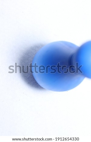 BLUE ABSTRACT BOWLING PIN ART