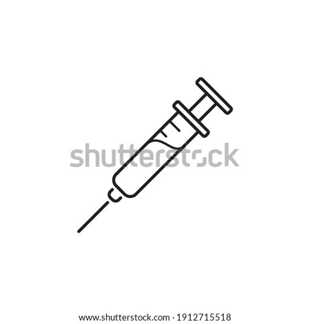 Injection Icon Vector Design Illustration Royalty-Free Stock Photo #1912715518