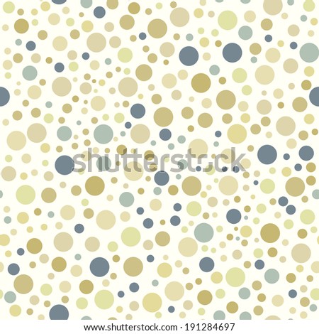Seamless pattern, stylish colorful vintage polka dot texture