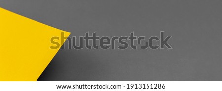 Colors of the year 2021 minimalistic flat lay banner background, copy space, trendy picture, mood 