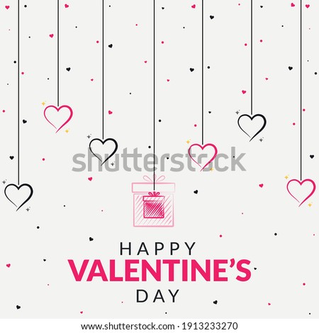 Valentines Day Special Background Illustration. Valentines Day Sale Background. (Easily Editable in Eps format)