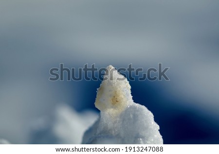 Photo of miniature snow peak background